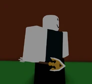 A player holding a Stand Arrow.