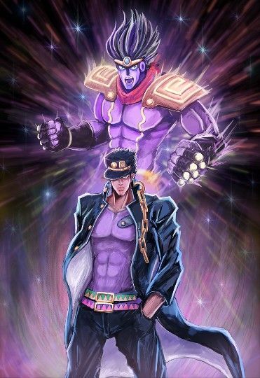 I made a Jotaro and Star Platinum part 4 mobile background. : r