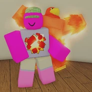 Magician's Red and the user menacingly posing.