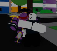 A user posing with Star Platinum.