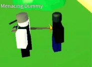 Sword user using Forceful Shove.