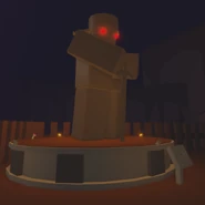 Guest's statue during the 2020 Halloween update.