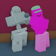 Silver Chariot's pose without its blade or armor.