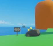 The old sign on the side of Bob.