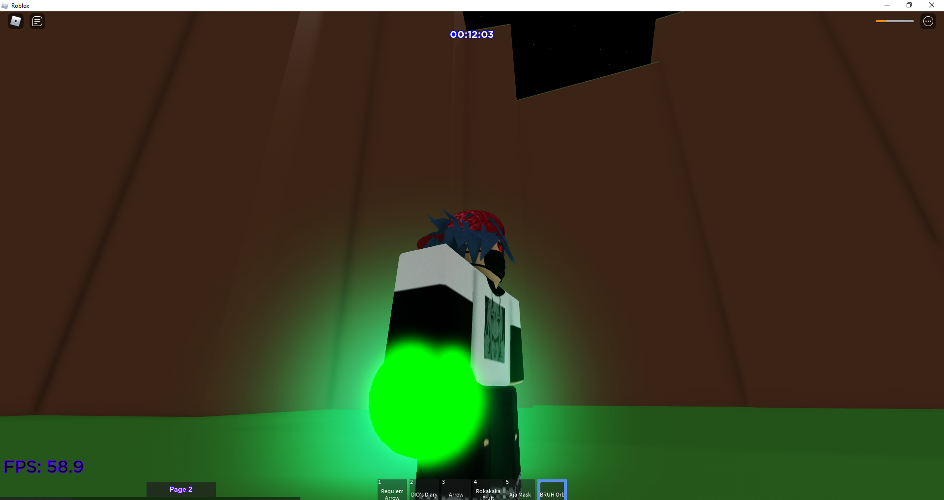 Bruh Orb A Bizarre Journey Roblox Wiki Fandom - roblox green arrow