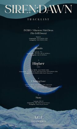 A.C.E アルバム SIREN:DAWN A.C.E SIREN : DAWN 5th Mini Album. [ ECLIPSE ] VER. 1p CD+1p