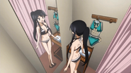 Yuko fitting her bikini