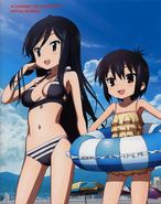 Tōru and Yuuko in their swimsuits