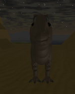 A teen Carnotaurus (front view)