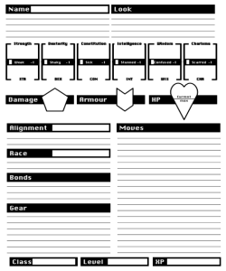 dungeon world fighter character sheet dungeon world fighter character sheet