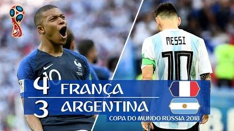 FRANÇA 4x3 ARGENTINA, OITAVAS DE FINAL, COPA 2018