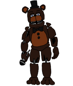 Withered Freddy finally got something thats not pizza >:3 by