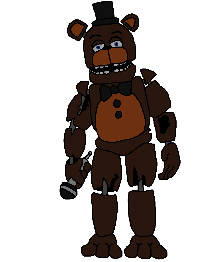 Withered Freddy Fazbear Jumpscare, withered , old , freddy