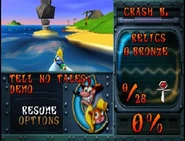 The Tell No Tales level in the hidden Crash 3 demo.