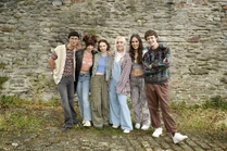 Holly Jackson with the cast