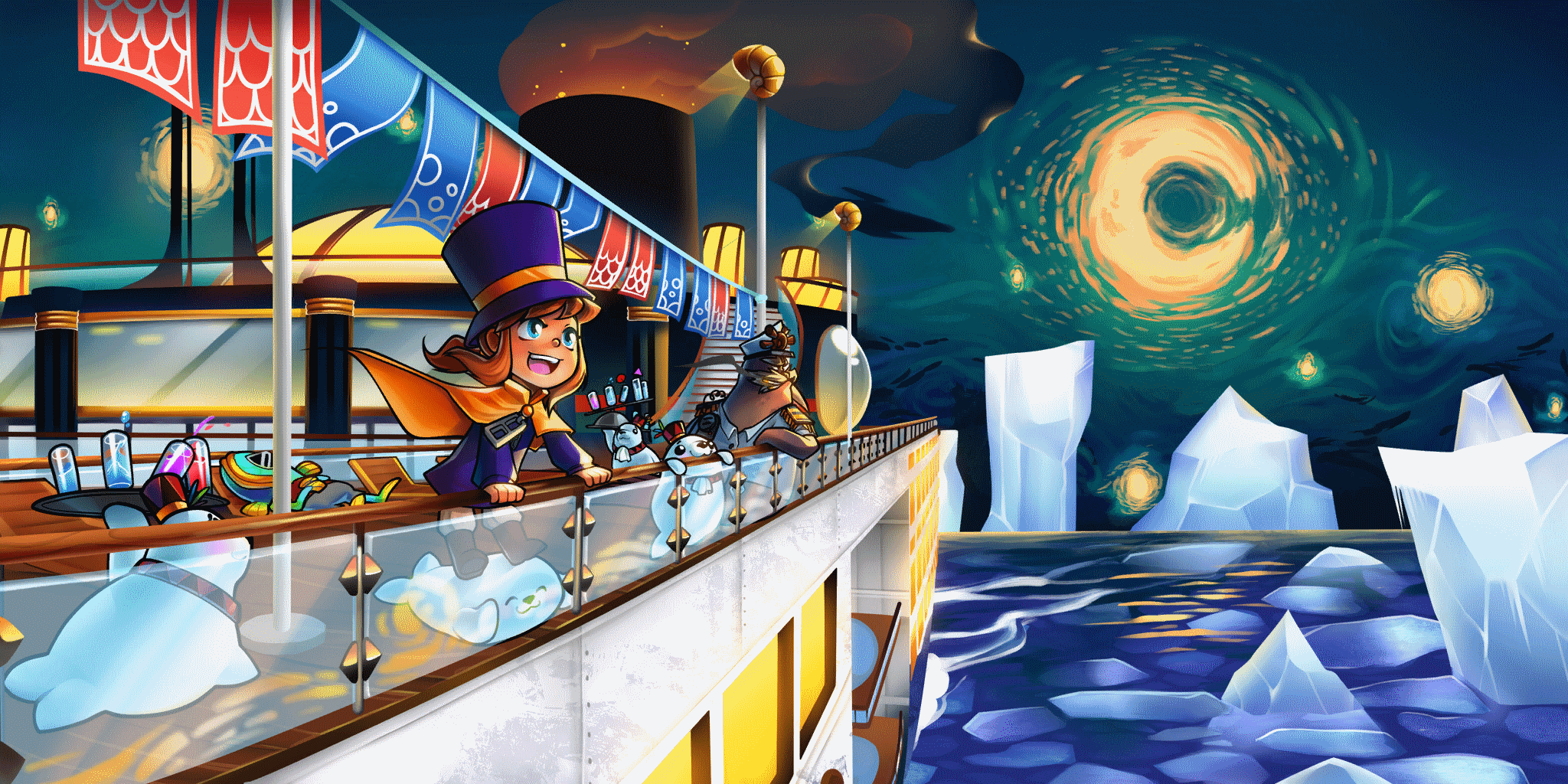 a hat in time concept art