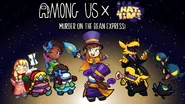Promo image for the Among Us collab, featuring The Conductor.