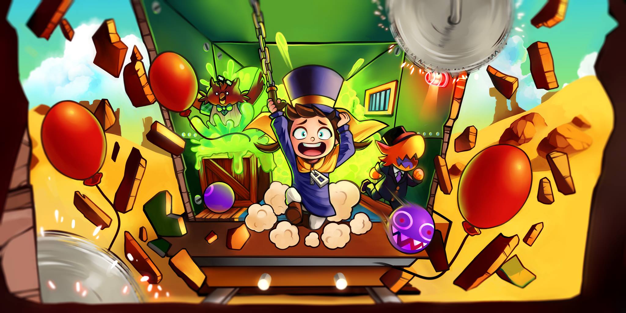 A Hat in Time - Starting Act 2, The Subcon Well, Got Hookshot Badge! 