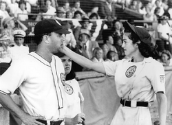 Tom Hanks stood out as coach Jimmy Dugan in the all female baseball movie A  League Of Thei…