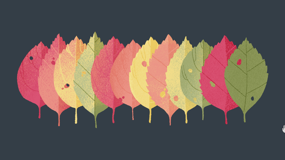 daily tidy a little to the left leaves