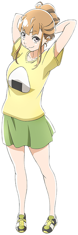 daily orange anime characters on X: the orange anime character of the day  is hinata miyake from sora yori mo tooi basho!  / X