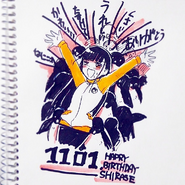 Birthday card by manga creator Meme Yoimachi