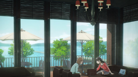 2 Kure.png (750 KB) Kimari and Shirase go to a coffee shop in Kure