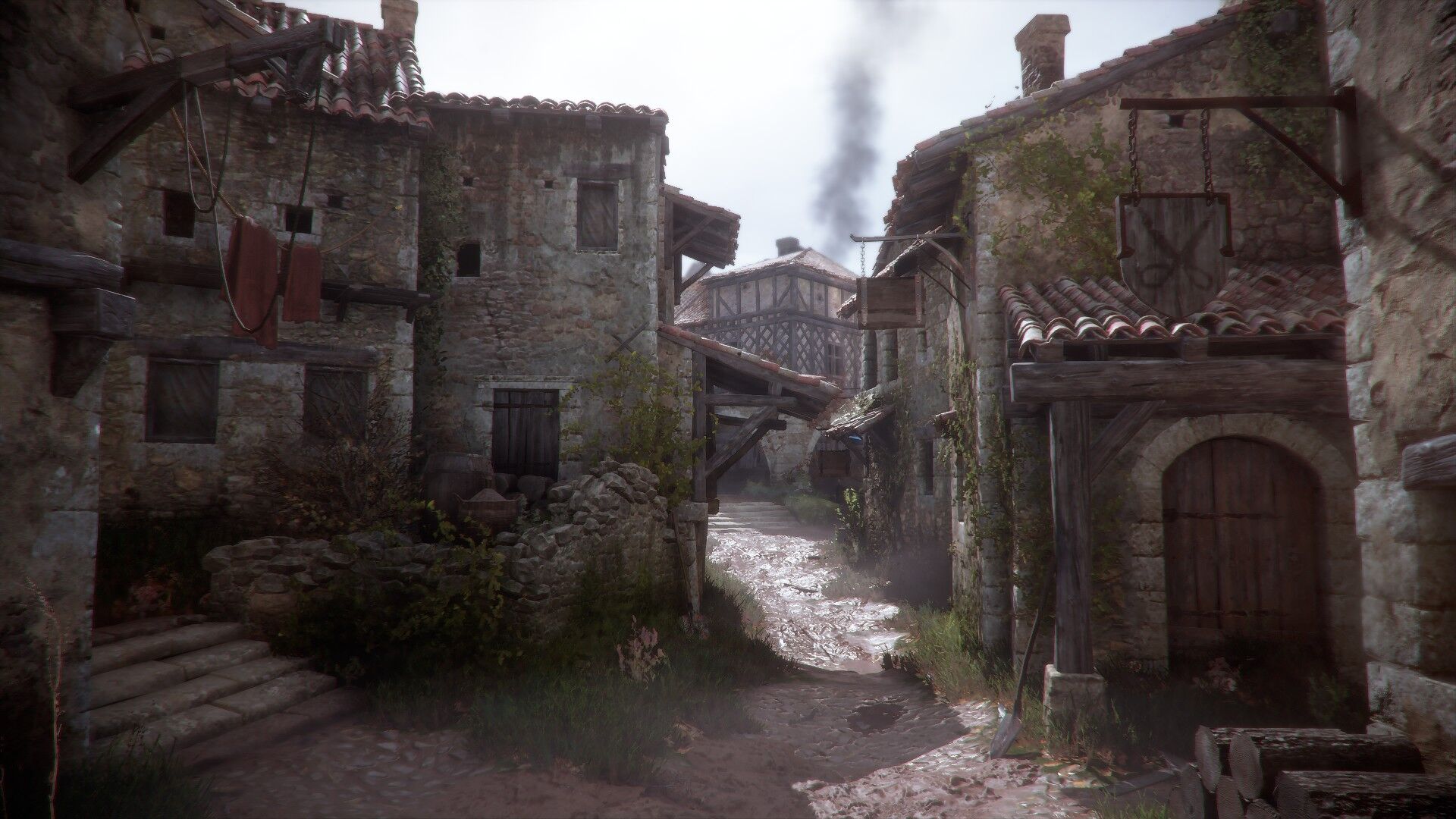 Ramparts of a Medieval City in A Plague Tale: Innocence