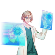 Banri Settsu SR Glasses Debut bloomed transparent