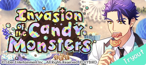 Invasion of the Candy Monsters Tryouts banner