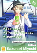 3 Cheers for Mankai Company! Poster Kazunari