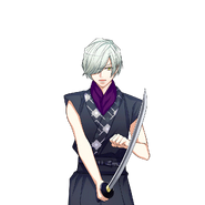 Hisoka Mikage R Die by the Sword bloomed transparent