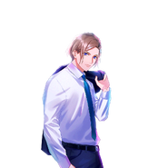 Banri Settsu SSR Blue of Another Day's Sky bloomed transparent