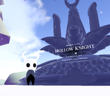 Knight next to the Hollow Knight altar