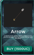 The Stand Arrow in the old shop.