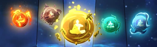 Fire, Wood, Metal, Earth, Water Deva Souls