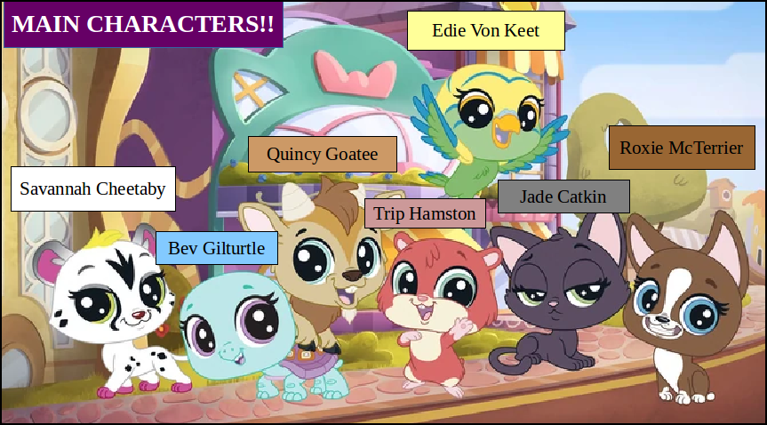 littlest pet shop show characters