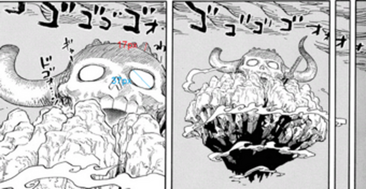 Luffy e Kaido partem o céu