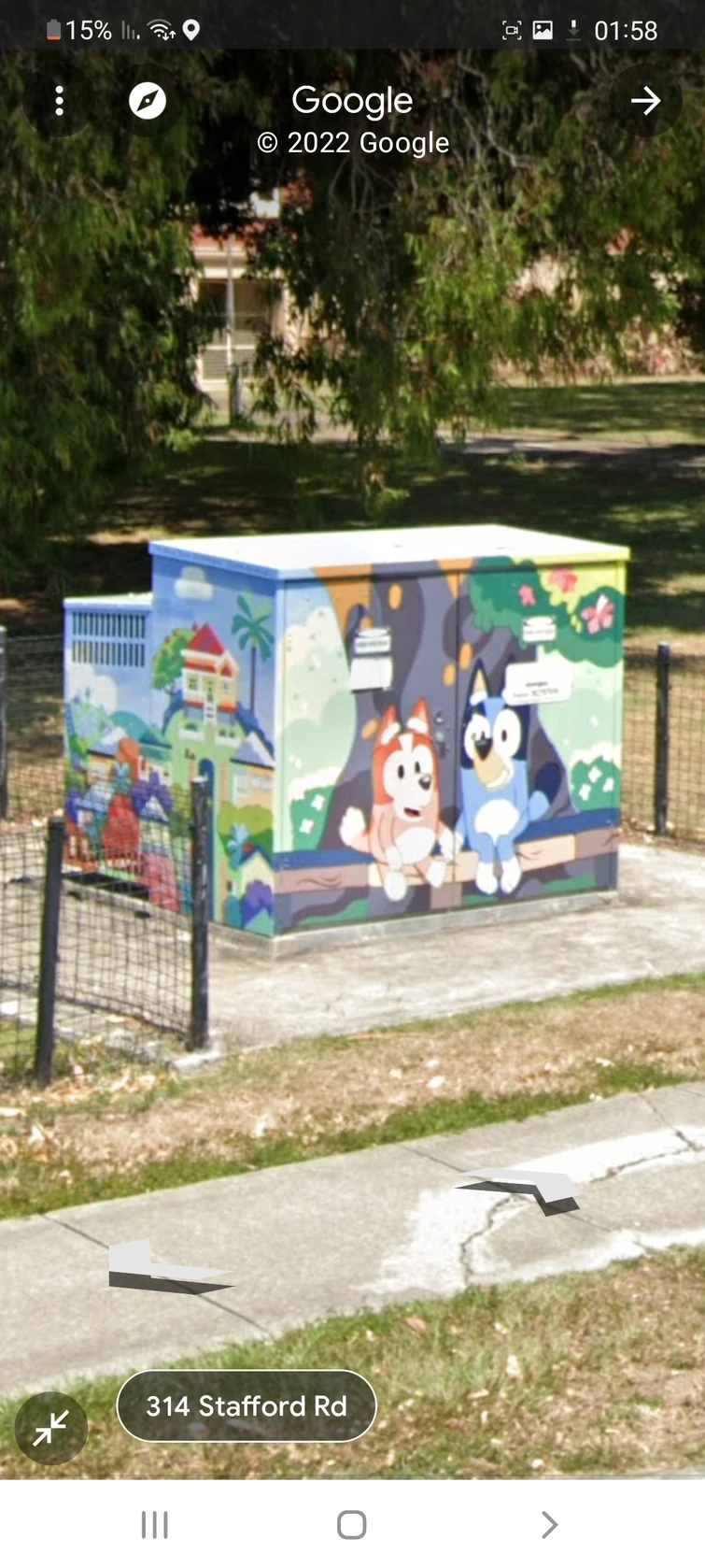 I finally found the Bluey Electric box in Stafford State School in