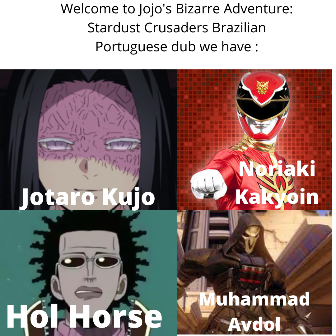 Personagens de jojo com nomes BR MOHAMEDI AVIDOR (CIRILO) memes