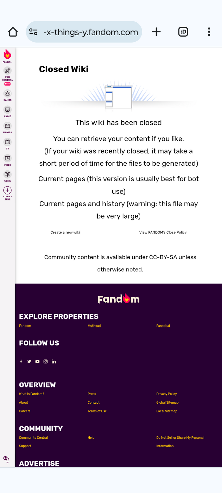 Hey Why is this wiki closed Fandom