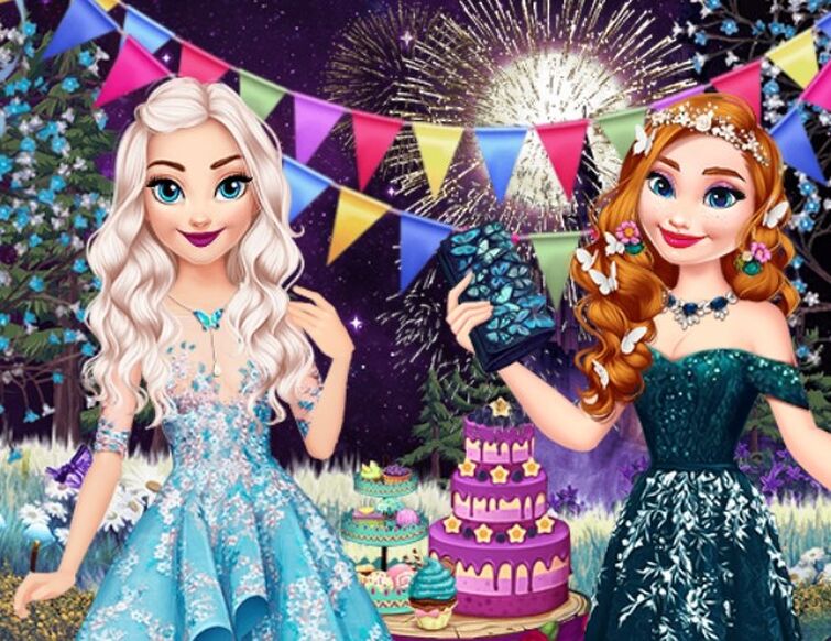 Barbie games elsa and anna hot sale