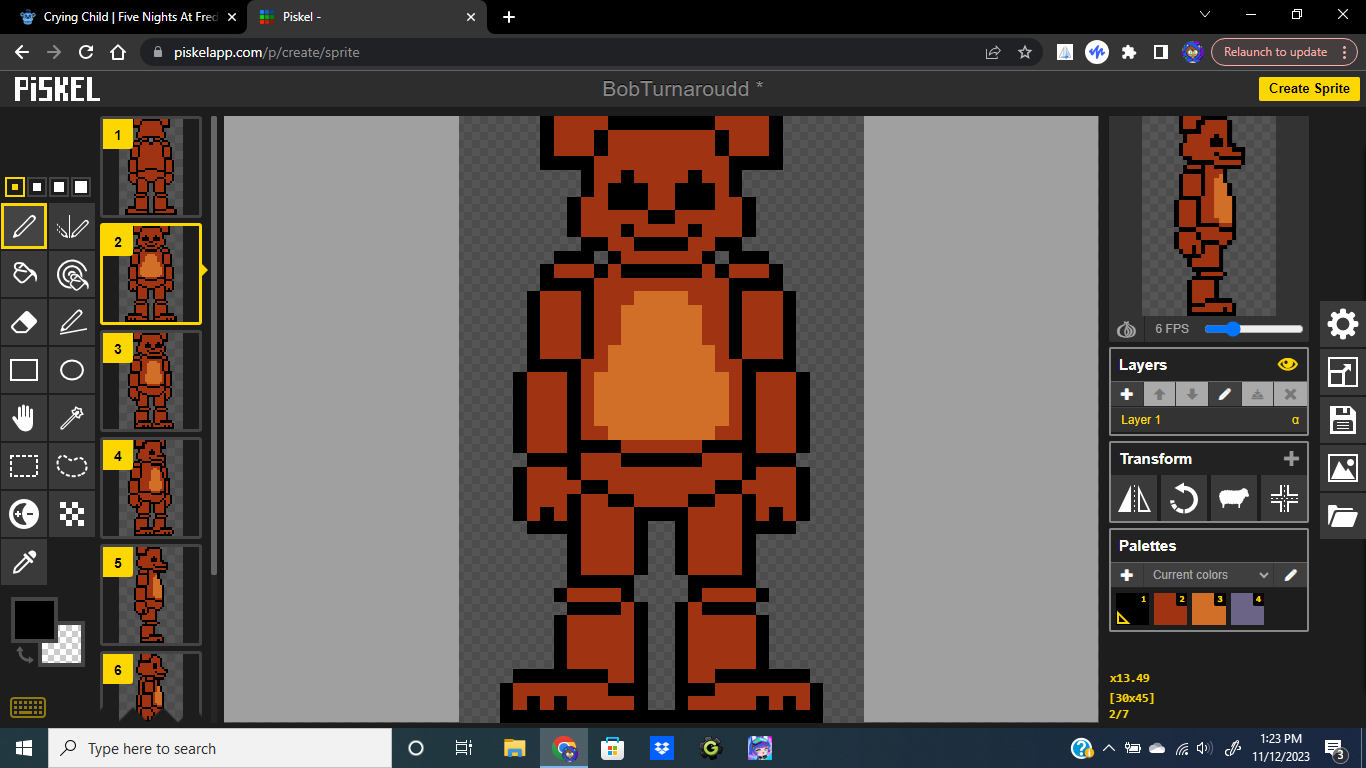 Fnaf Sprite Map Pixie Engine - Create!