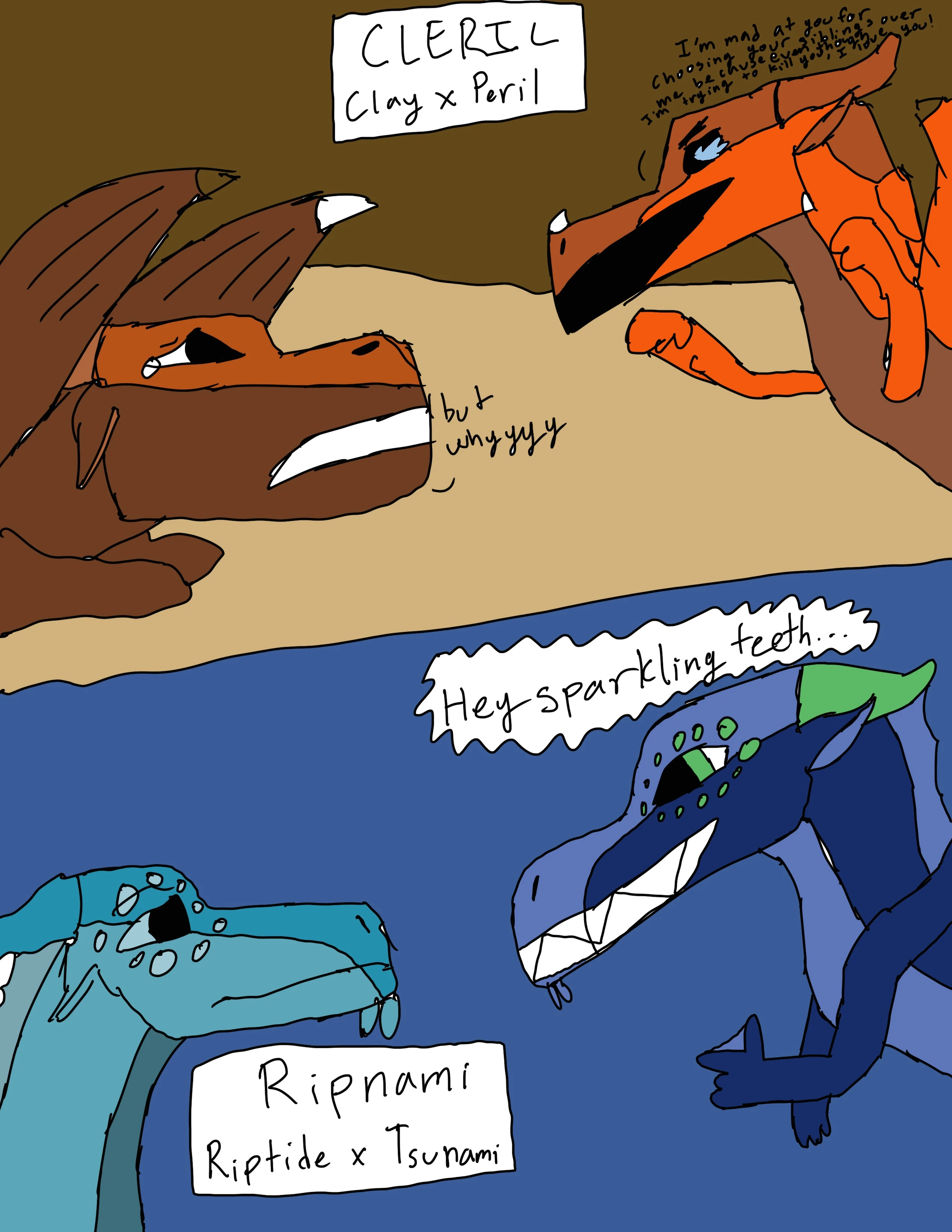 Cursed Wings Of Fire Ship Art (Part One?) (The Ships Aren't Cursed The