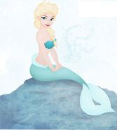 Elsa IV as a mermaid