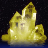 Yellow crystals