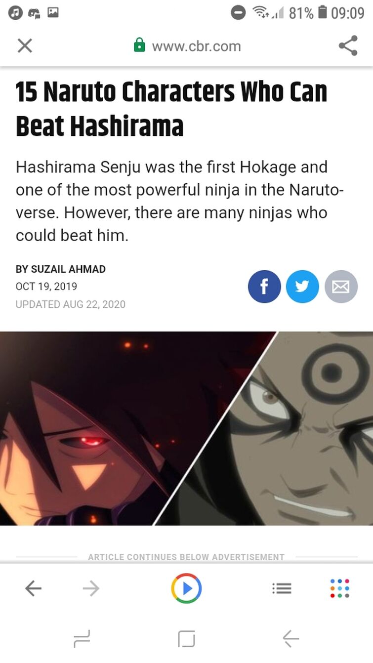 15 Naruto Characters Who Can Beat Hashirama