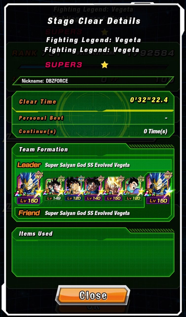 55% LR TEQ Gogeta, level 10 links, linked with LR STR Vegito, with a +30%  support on rotation : r/DBZDokkanBattle