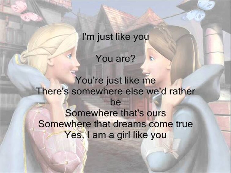 Just like that come. I'M just like you Barbie. I just like you you just like me. Мем you just like me Barbie. Princess текст.