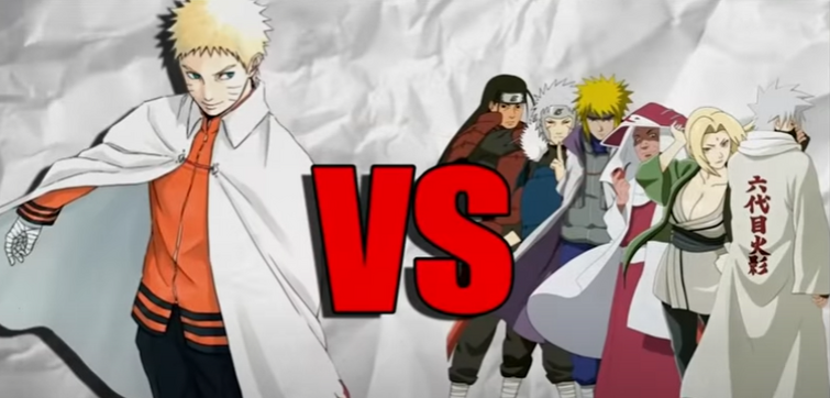 Could Naruto beat all the Hokages (without Sage of Six Paths or